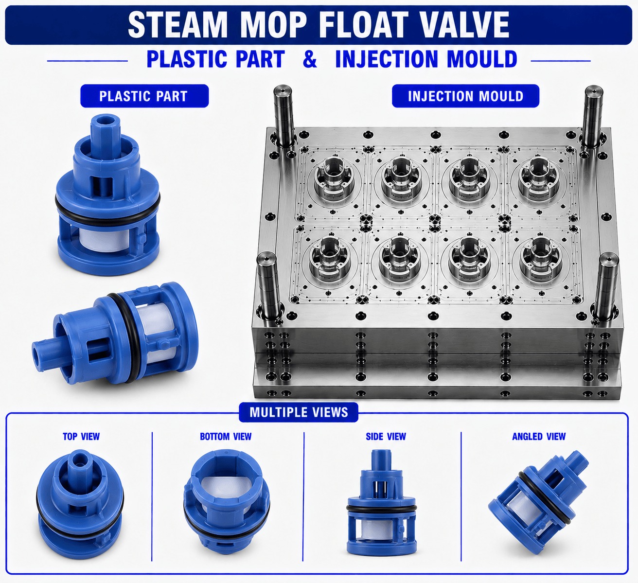 Steam Mop Plastic Float Valve Mould and Moulding Service